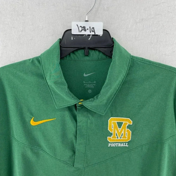 Nike Polo Shirt Men's Sz XL Green Sta. Mesa Football Collared Embroidered Logo - Picture 10 of 10